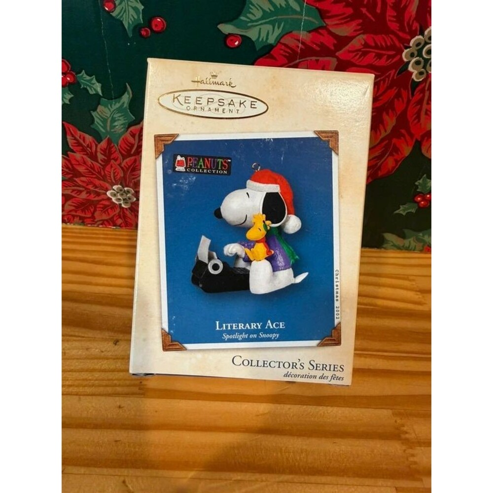 Hallmark Keepsake 2002 Snoopy Literary Ace Ornament Peanuts #5